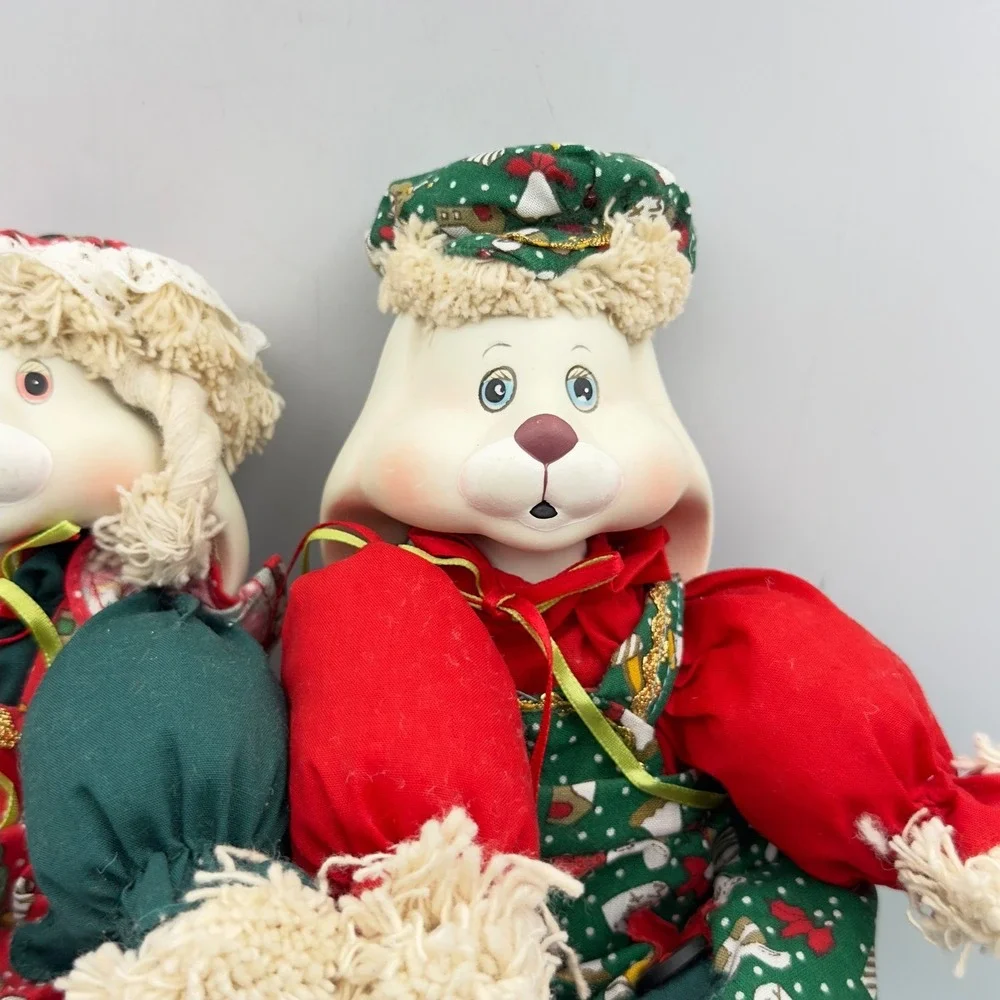 House of Lloyd Christmas Around the World Hip & Hop Bunny Doll Set Vintage Box